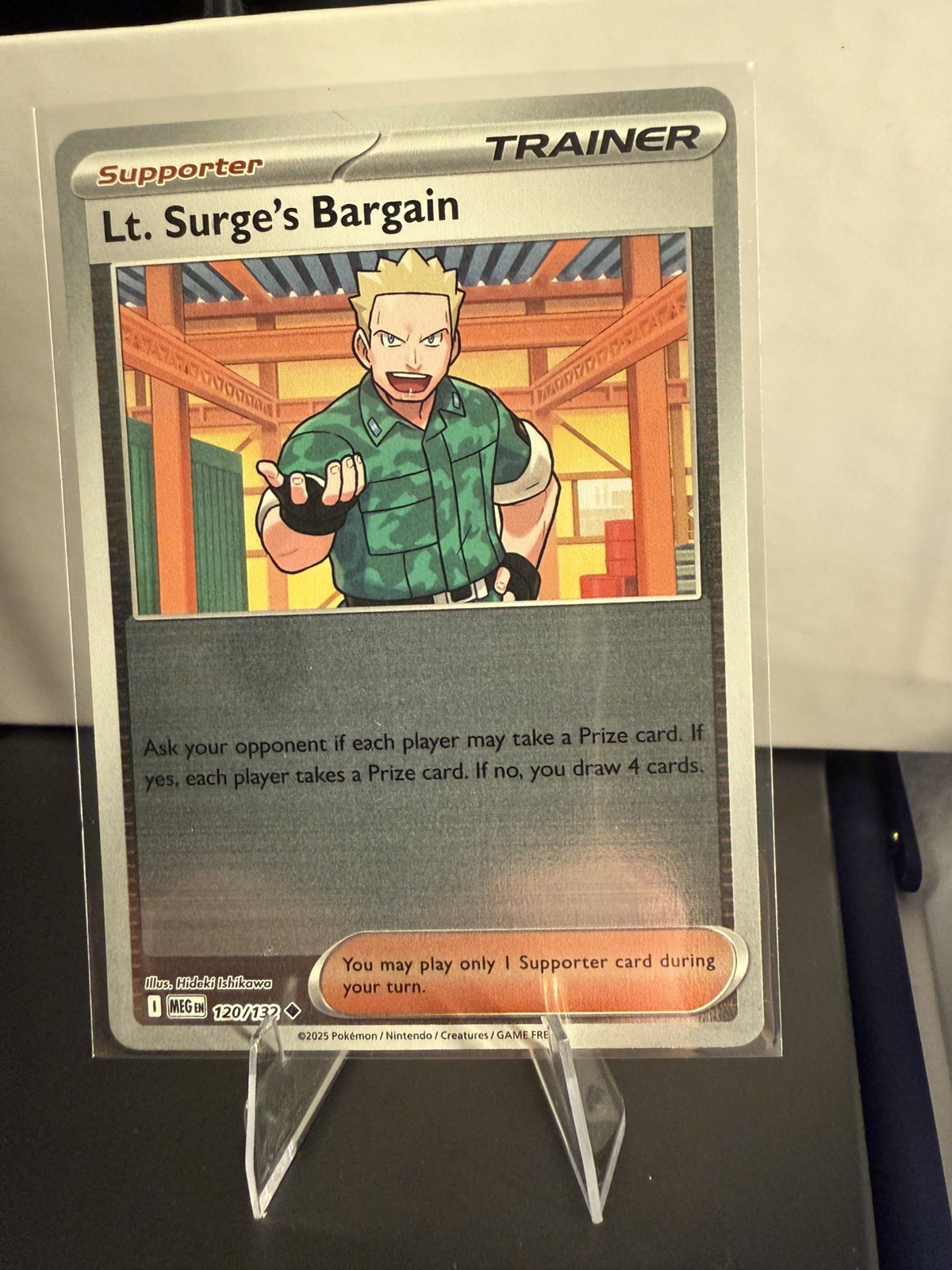Lt. Surge's Bargain 120/132 Reverse Holo Pokemon Mega Evolutions