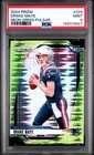149319927 Drake Maye 2024 Panini Prizm #329 Neon Green Pulsar Rookie RC PSA 9