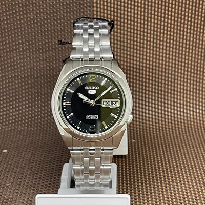 Seiko 5 SNK393K1 Black Automatic 21 Jewels Analog Stainless Steel Men's Watch