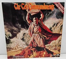 The Ten Commandments LaserDisc 1988 Epic Extended Play Exc Condition