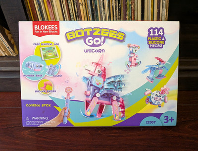 Blokees Botzees Go! Unicorn Building Blocks Set 114pc Sound Plastic 22007