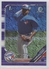 2019 Bowman Chrome Prospects Purple Shimmer Refractor Miguel Hiraldo 11y7