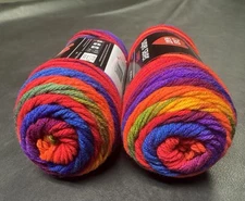 Red heart Super Saver Favorite Stripe 5 oz. 2 Pack