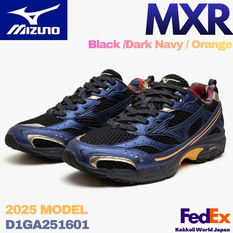 Mizuno Sneakers MXR Black/ Dark Gray/ Oranfe D1GA251601 WIDE UISEX