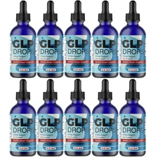 GLP Drops - Gut Health, Energy Support, Healthy Weight Management - 10 Bottles