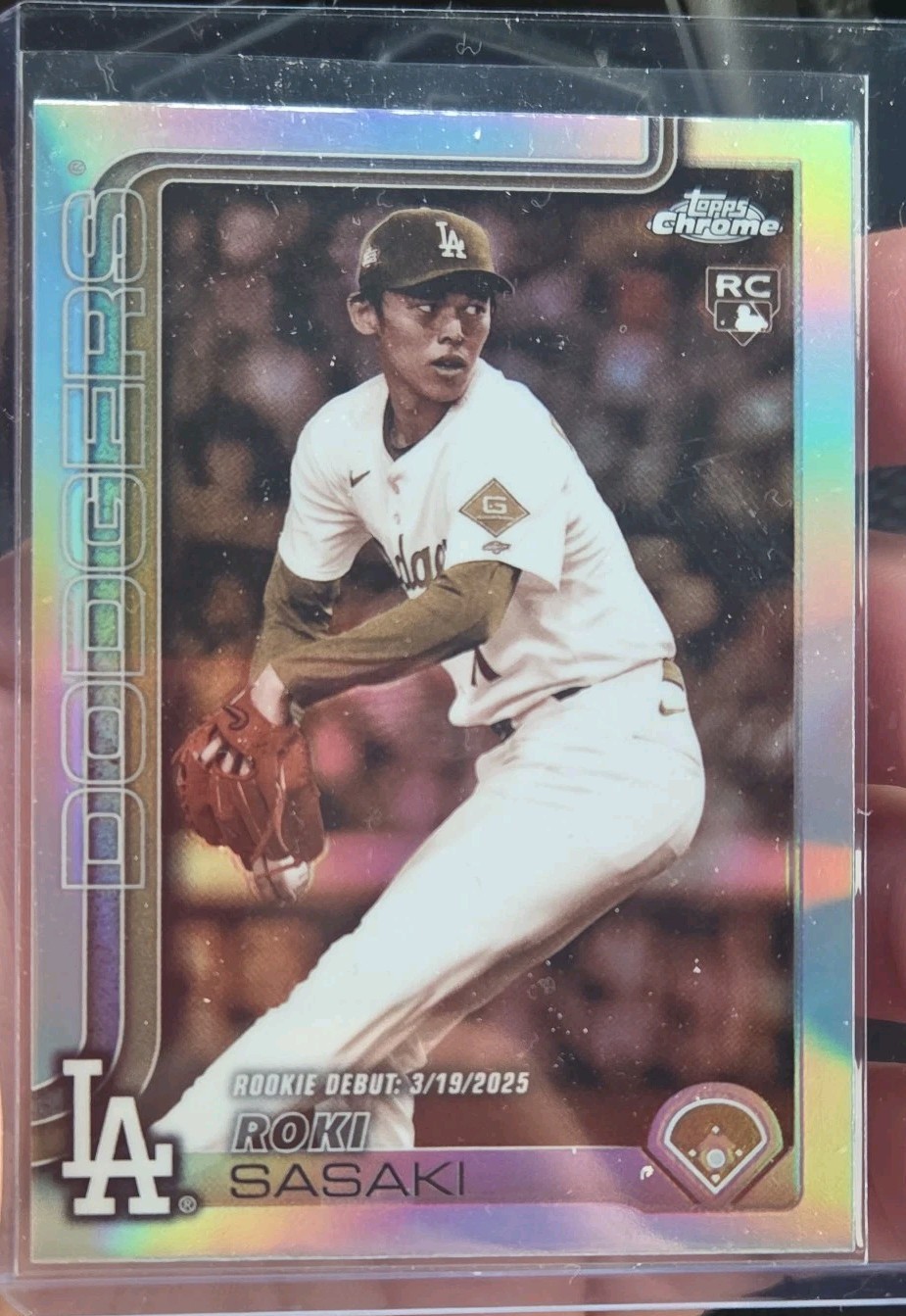 2025 Topps Chrome Update Series - Roki Sasaki #USC73 Sepia Refractor (RC)
