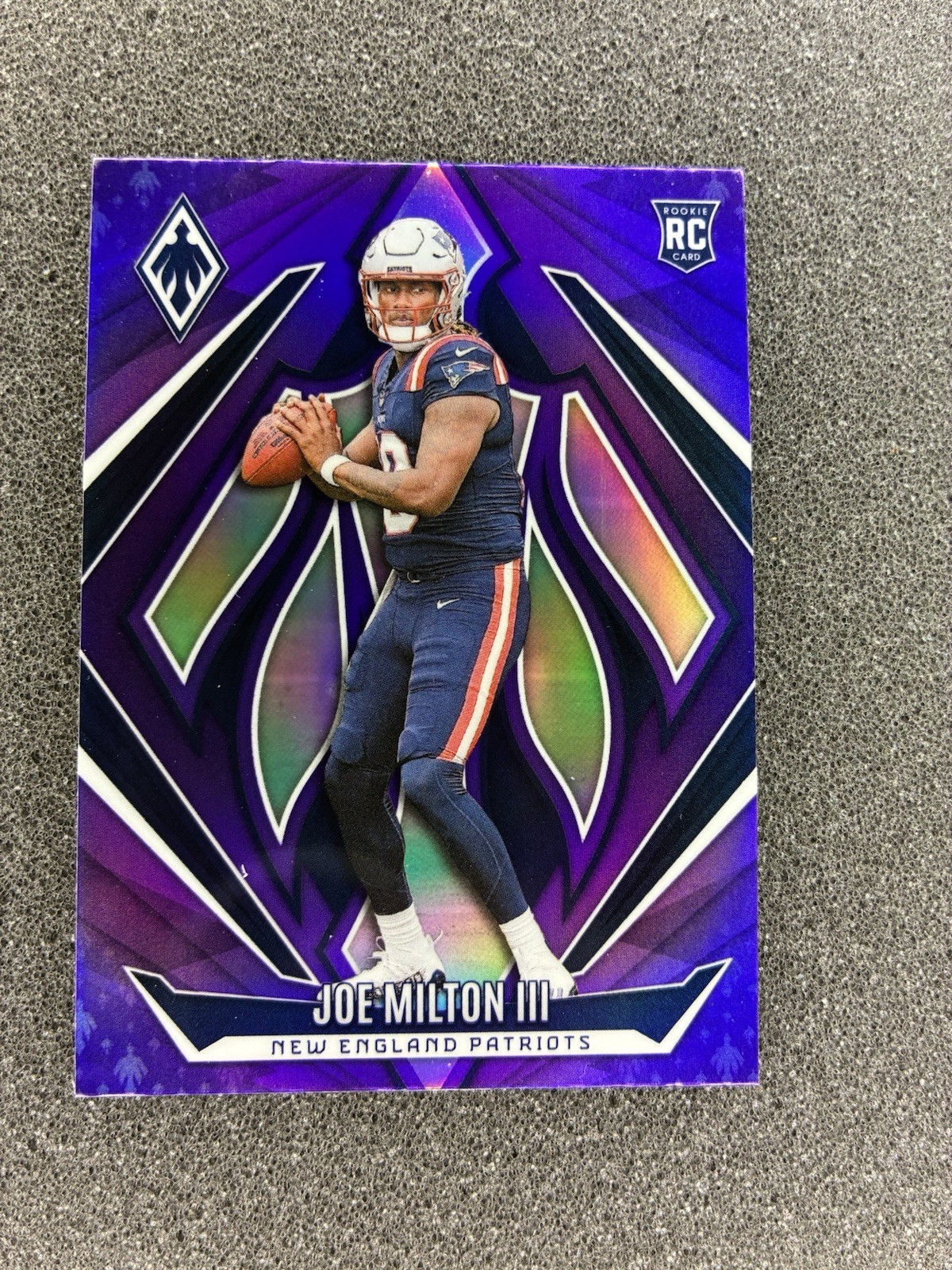2024 Panini Phoenix - Rookies Joe Milton III #205 Purple Fade (RC)