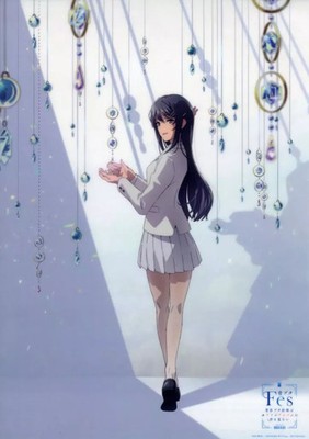 Sony Music Solutions Mai Sakurajima Clear Poster Blu-ray DVD Bonus Anime