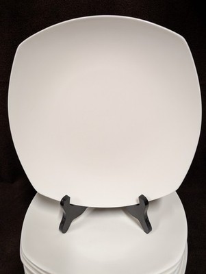 Tabletops Unlimited - 3 Quattro White Dinner Plates 10 3/8'' -  UTENSIL MARKS