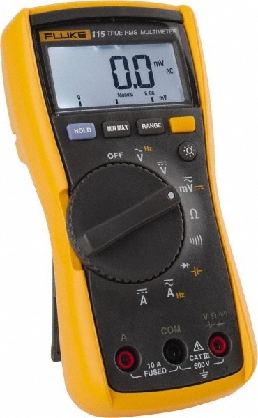 Fluke Field Technicians Digital Multimeter CAT III 600 VAC/VDC Fluke-115 2538790