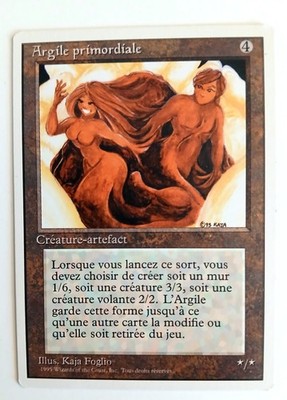 Primal Clay Fourth Edition FWB French NM MTG Magic the Gathering