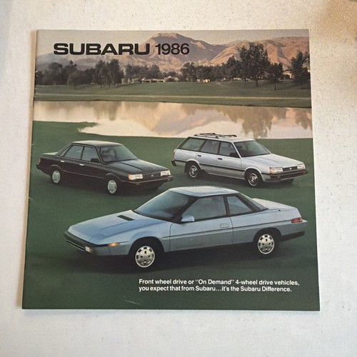 Vintage Original Subaru 1986 Full Line Sales Brochure