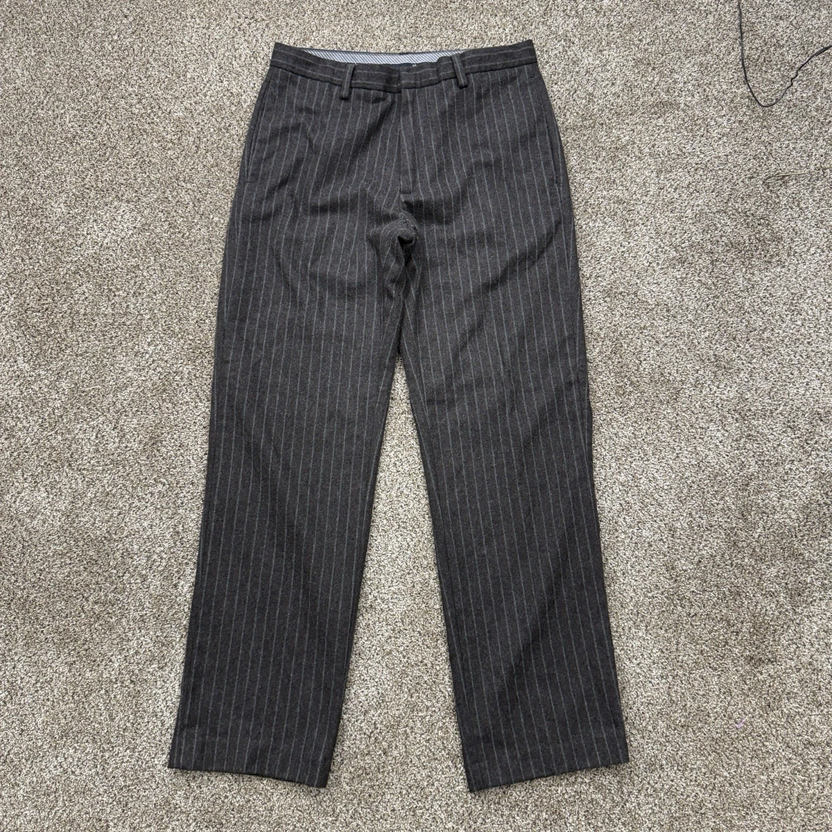 パンツ 00s OLD GAP stripe wool wide slacks WOOL STRIPED WIDE SLACKS 
