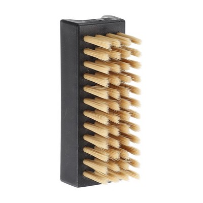 Shoe Cleaning Brush 4''x1'' Beech Wood Plastic Boot Polish Brushes, Gray Brown