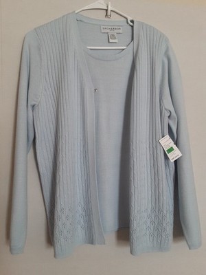 Sag Harbor Pl Sky Blue Sweater Nwt