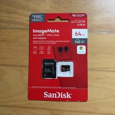 SanDisk ImageMate 64GB Class 10 A1 microSDXC UHS-I Memory Card - NEW