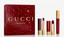 Gucci Beauty 509 Rosso Ancora Lipstick Lip Gloss Lip Liner Set *LIMITED EDITION*