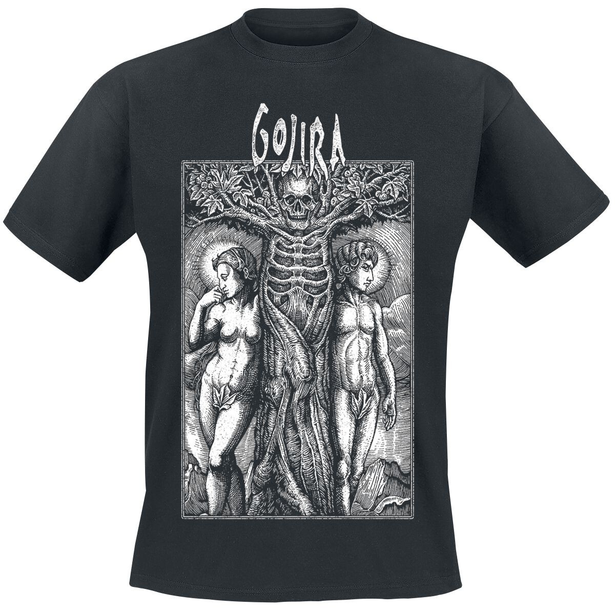 Футболка Gojira Herren Tree Skelly schwarz Band-Товар, Группы
