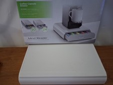 Mind Reader WHITE Nespresso Coffee Capsule One Drawer Storage Organizer