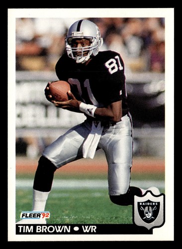 Tim Brown #191 1992 Fleer card