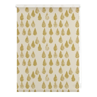 LICHTBLICK Verdunklungsrollo GOLDEN DROPS - gold - 90x150 cm