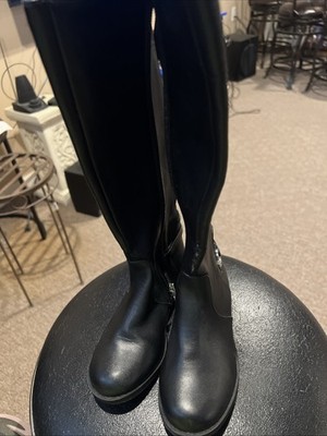Kenneth Cole Reaction Girls Kennedy Ride Tall Black Boots Size 11