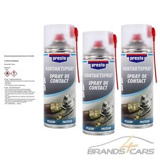 3x 400ml PRESTO KONTAKTSPRAY KONTAKTREINIGER ELEKTROSPRAY 157141