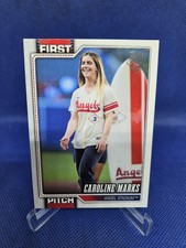 2026 Topps Series 1 First Pitch #FP-3 Caroline Marks Los Angeles Angels Insert 