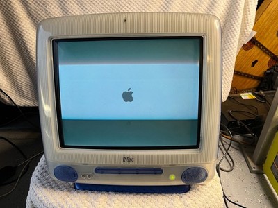 VTG Apple iMac All-In-One Computer 1999 Computer BLUE With