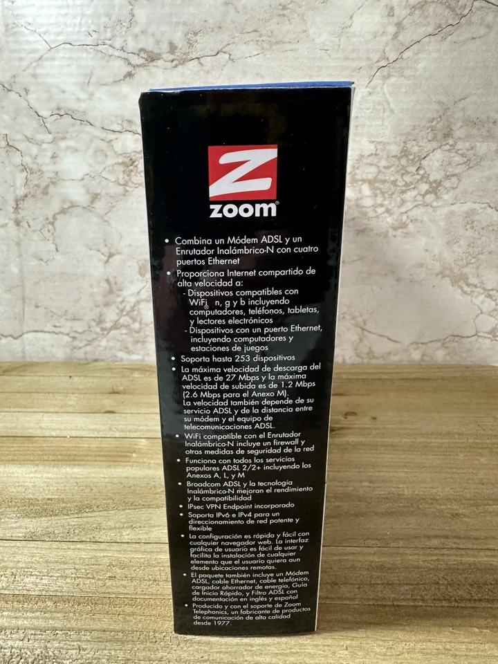 NWOT - ZOOM ADSL MODEM plus WIRELESS-N ROUTER MODEL 5792 - Image 4 of 4
