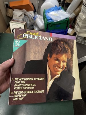 JOSE FELICIANO ''NEVER GONNA CHANGE'' SPANISH ROCK 12'' VINYL SINGLE 1989 EMI RECS