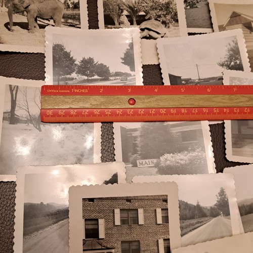 Vintage Konvolut 18 alte amerikanische Fotografien Natur Auto Landschaft Velox - Bild 2 von 9