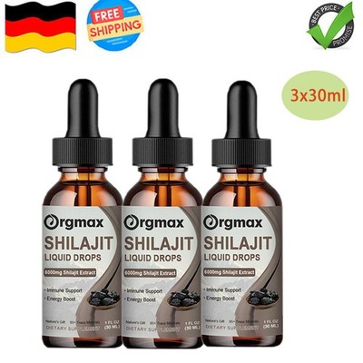 Shilajit Original Himalaya Tropfen, Reine Höchste Potenz Himalaya Shilajit 600mg