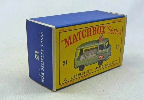 Lesney Matchbox Toys MB21c Milk Delivery Truck ORIGINAL Empty D Type Box