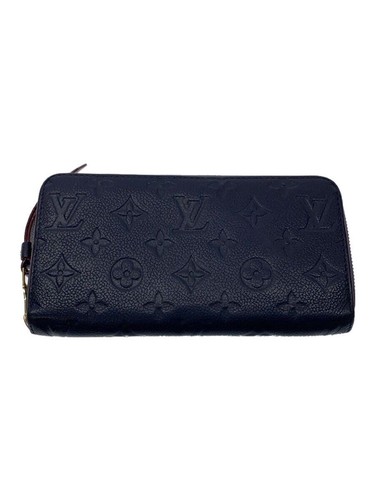 Louis Vuitton Long Wallet Zippy Monogram Empreint NVY Cowhide Men's Used