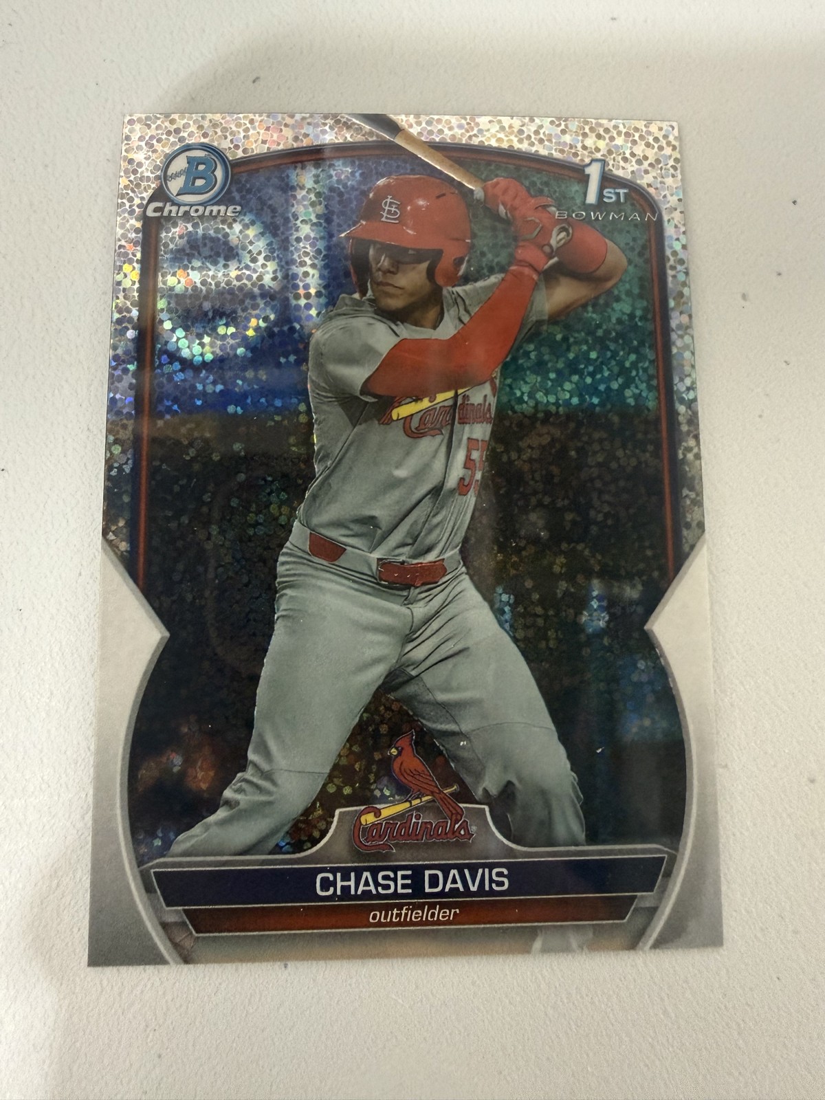 2023 Bowman Draft - Chrome Chase Davis #BDC-48 Sparkle Refractor (RC)