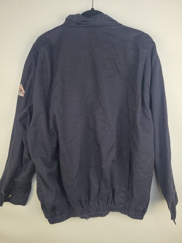 Bulwark Excel FR Flame Resistant Jacket Men’s 3XL RG Navy Blue Workwear Arc Rate - Picture 6 of 10
