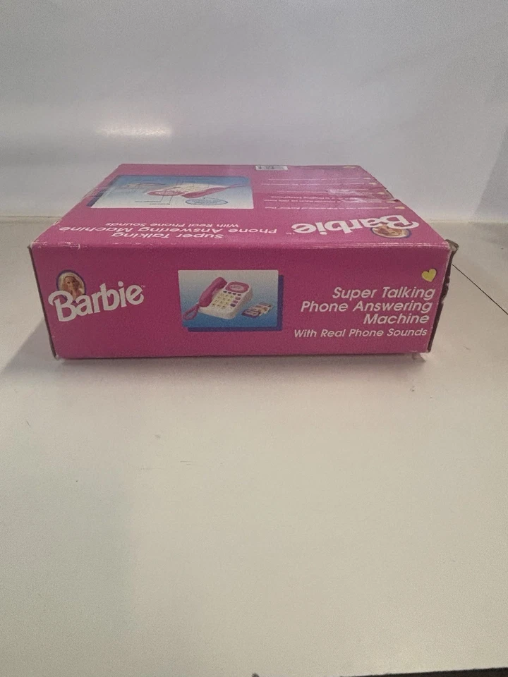 Barbie Super Talking Phone Answering Machine 1996 Tested And Working with tapes! - Image 4 of 4