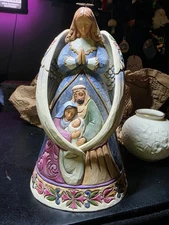 2010 Jim Shore Our Savior Is Born Holy Family Nativity Angel 10" Heartwood Creek