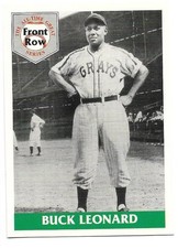 Buck Leonard 1992 Front Row The All-Time Great Series Promo Card #2