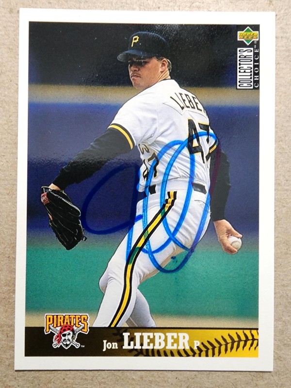 1997 Upper Deck Collector’s Choice AUTO - Jon Lieber #431