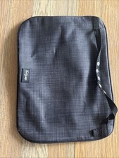 Thirty One Pocket-A-Tote Zippered pouch bag 31 for tote Black Cross Hatch
