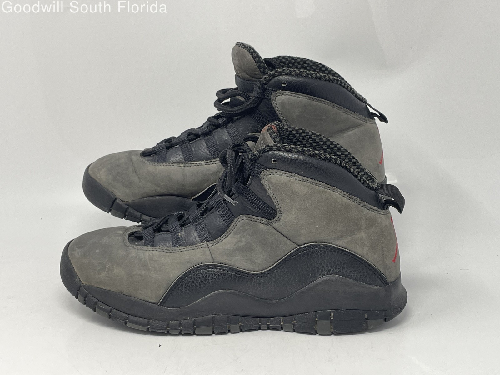 Authentic Nike Kids Jordan 10 Retro Dark Gray Sneaker Shoes Size 7Y