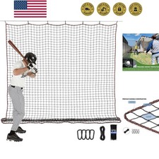 Baseball Softball Backstop Nets, Heavy Duty Sports Practice Nets, Sports Ne...