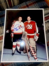 PAUL HENDERSON TEAM CANADA AUTOGRAPH PHOTO VLADISLAV TRETIAK RUSSIA NHL HOCKEY