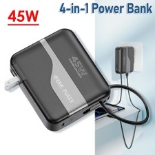 Charging Portable External Battery Backup For Cell Phone Power Bank 15000mAh 45W