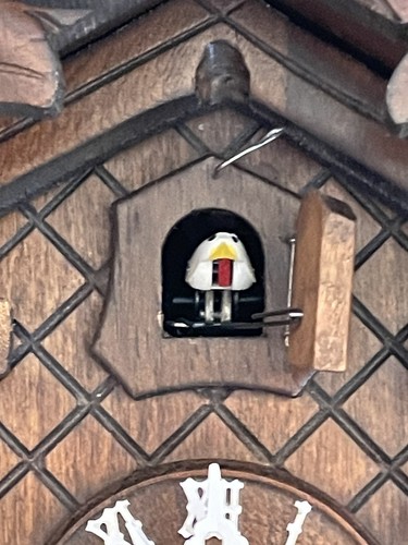 Vintage Cuckoo Clock From Germany Works Great 9” Tall 7” wide - Picture 2 of 6