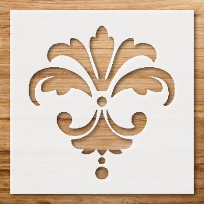 Intricate Floral Decorative Design Wall Art Reusable Stencil - StencilAir