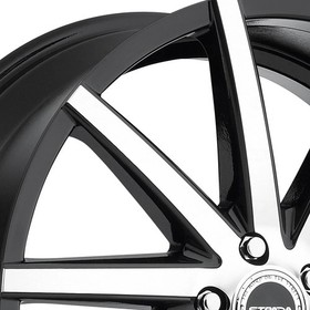 Strada Sega Wheels 20x8.5 (35, 5x114.3, 72.6) Black Rims Set of 4