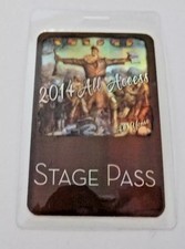 KANSAS Band 2014 Tour All Access Stage Pass Laminado Backstage Pass